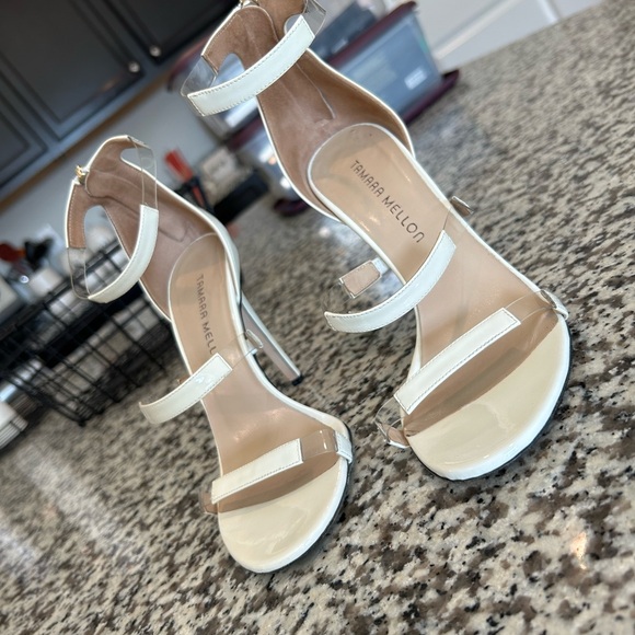 Very sexy, lightly worn, white frontline heels - Picture 3 of 12